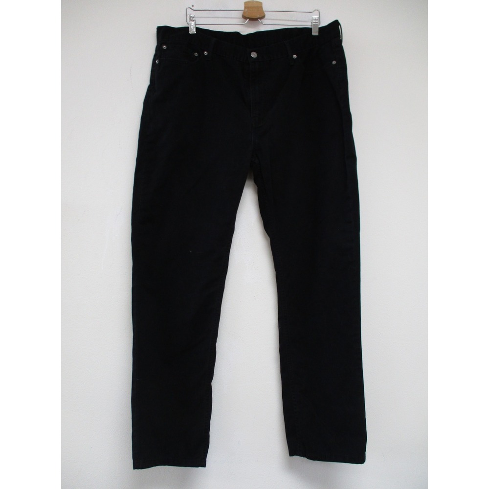 Levi's 514 Pants Mens 42x32 Black Straight Fit Stretch Utility Workwear Classic